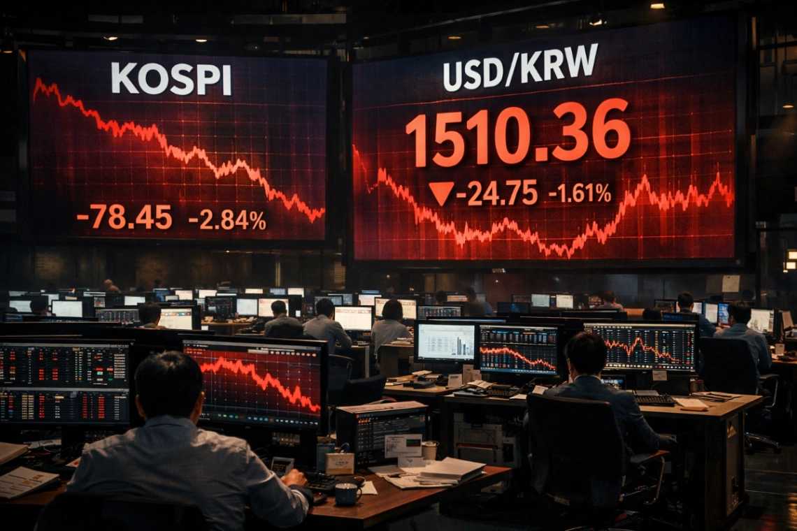 1510원 돌파한 환율과 증시 급락, 반대매매 도미노 주의보 - 심층 분석 경제 분석 썸네일